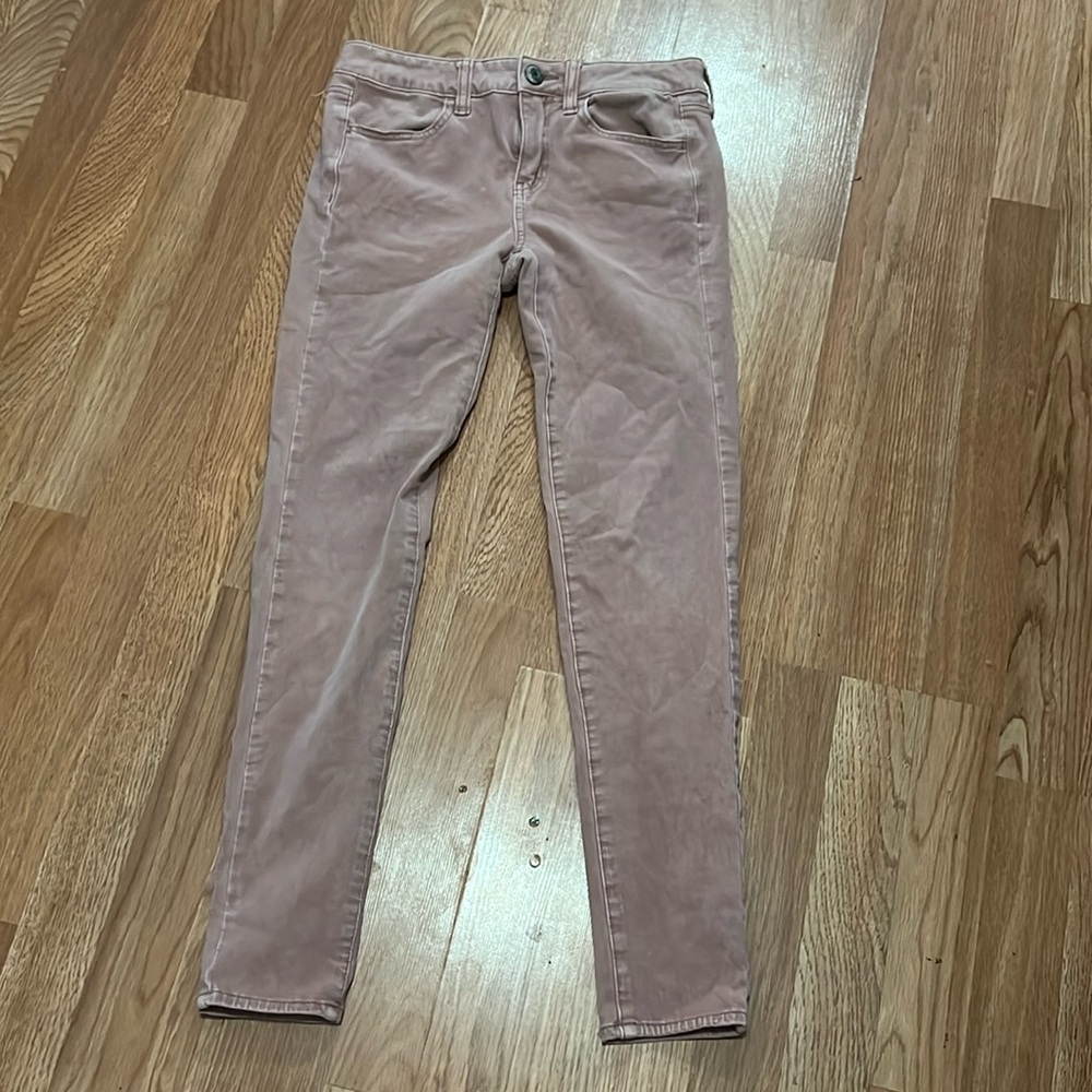 American Eagle Outfitters Pink 360 Super Stretch Jeggings Sz 4
